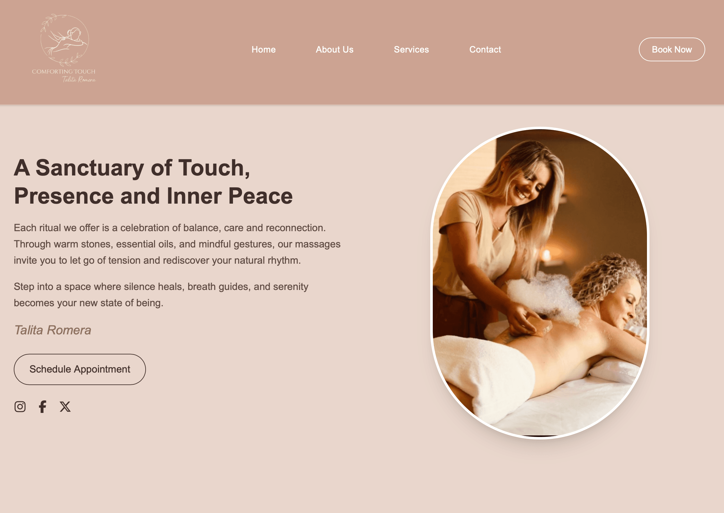 Talita Spa website preview
